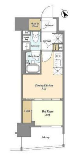 テラス横浜鶴見 409 間取り図