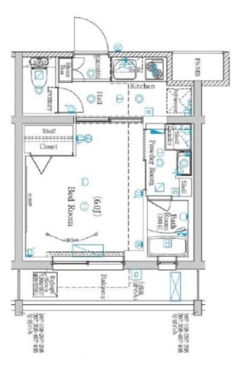 ラフィスタ元町Ⅰ 402 間取り図