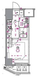 AZEST関内 9階 間取り図