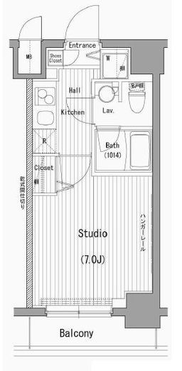 ガーラグランディ横濱桜木町 7階 間取り図