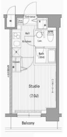 ガーラグランディ横濱桜木町 7階 間取り図
