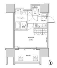 ザ・パークハビオ北千住 1103 間取り図
