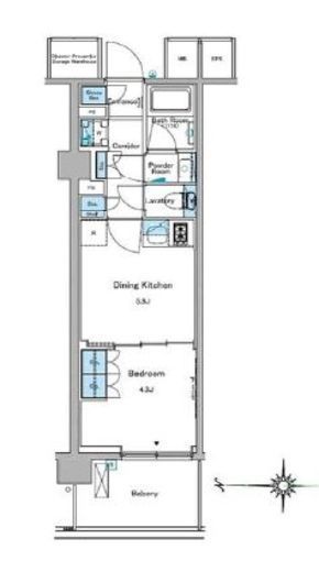 ルフォンプログレ糀谷 303 間取り図