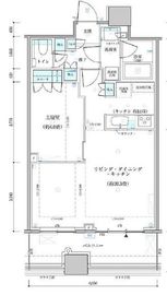 パークタワー勝どきミッド/サウス 14階 間取り図