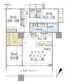 ブリリアマーレ有明 26階 間取り図