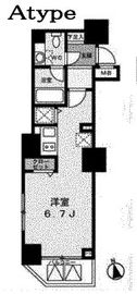 レジディア高輪桂坂 305 間取り図