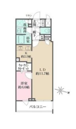 CREALpremier西馬込 (クリアルプレミア西馬込) 404 間取り図