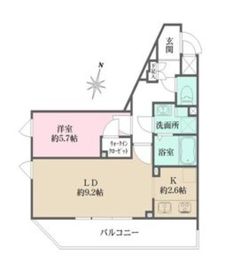 CREALpremier西馬込 (クリアルプレミア西馬込) 401 間取り図