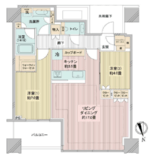 白金ザ・スカイ 23階 間取り図