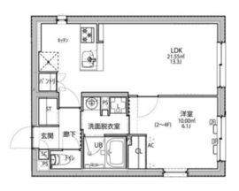 LEGALAND祐天寺ANNEX (リーガランド祐天寺アネックス) 203 間取り図