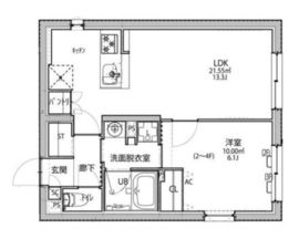 LEGALAND祐天寺ANNEX (リーガランド祐天寺アネックス) 303 間取り図