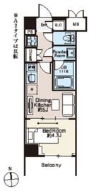 ベルファース西早稲田 407 間取り図