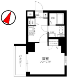 スカイコート三越前壱番館 4階 間取り図