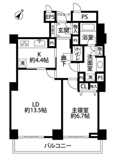 ベイコート芝浦 42 間取り図