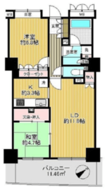 マークスタワー 24階 間取り図