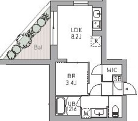 グランデュオ荻窪2 (GranDuo Ogikubo2) 201 間取り図