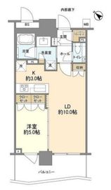ブランズタワー豊洲 41階 間取り図