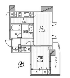 クリオ渋谷ラ・モード 203 間取り図
