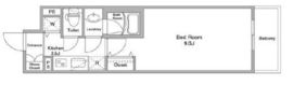 BPRレジデンス西早稲田 1305 間取り図