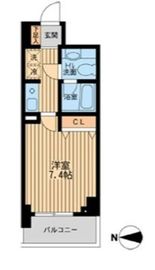 ドゥーエ西大島 301 間取り図