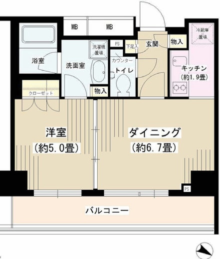 PORTO PARTIRE YOKOHAMA 4階 間取り図