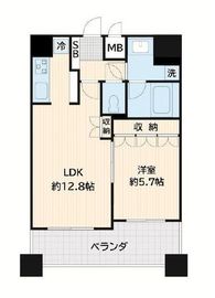 スペーシア川崎Ⅲ 5階 間取り図
