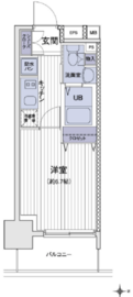 エスティメゾン大島 417 間取り図