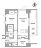 コンフォリア・リヴ西大島SOUTH 305 間取り図