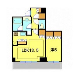 ブリリアタワー川崎 4階 間取り図
