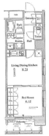 パークアクシス東陽町 1305 間取り図