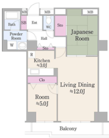 ハイエスト荻窪 1603 間取り図