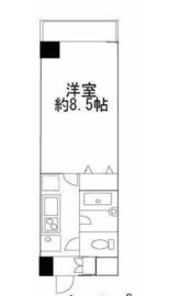 ヒューリックレジデンス参宮橋 701 間取り図