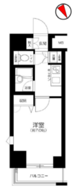 パレステュディオ四谷 11階 間取り図