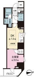サンウッドフラッツ新宿四谷三丁目 7階 間取り図