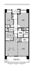 ビレッジハウス潮見タワー 1107 間取り図