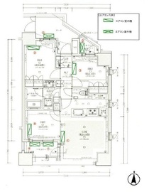 オープンレジデンシア亀戸 2階 間取り図