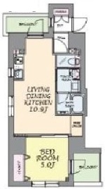 オージュ渋谷 302 間取り図
