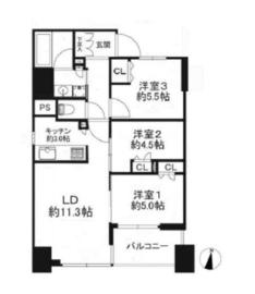 イニシア錦糸町 2階 間取り図
