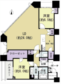 ドゥ・トゥール 41階 間取り図