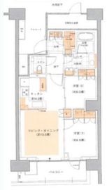 HARUMI FLAG SUN VILLAGE (晴海フラッグ サンヴィレッジ) 11階 間取り図