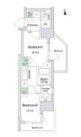 スタイリオ川崎 1205 間取り図