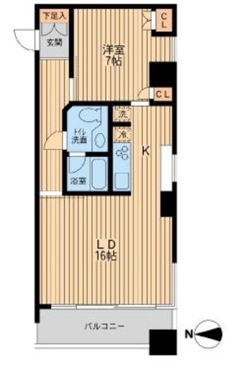 ドゥーエ清澄白河 401 間取り図