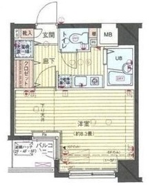 シンシア麻布十番 6階 間取り図
