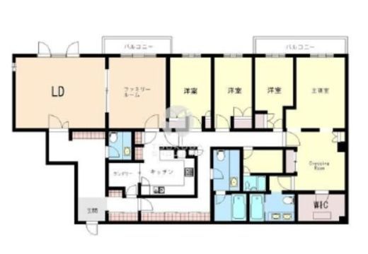 オークヒルス 3階 間取り図