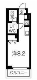 ルゼール新綱島 408 間取り図