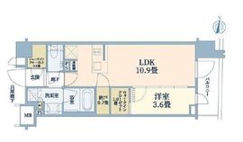 グレーシア横浜 9階 間取り図