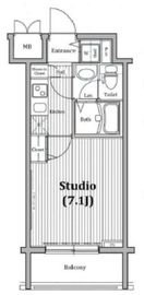 ガラ・ステーション岩本町North 8階 間取り図