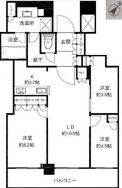 リヴァリエ 3階 間取り図