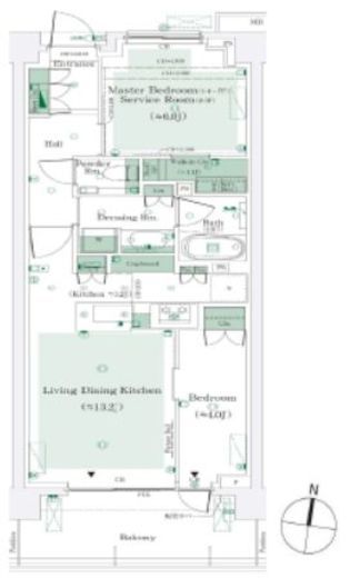 パークシティ高田馬場 5階 間取り図