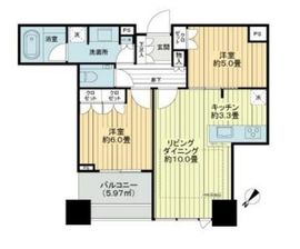 シティタワー有明 32階 間取り図